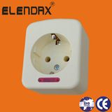 European Style 1 Way Extension Power Strip (E5001E)