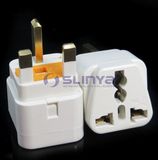 Universal / UK EU Us Au Socket with Fuse to UK Plug Adapter