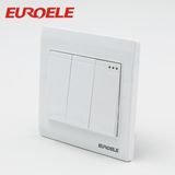 White Color PC 3 Gang Wall Switch