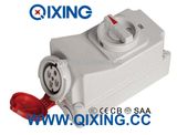 IP44 Best Quality Socket with Switches and Mechanical Interlock