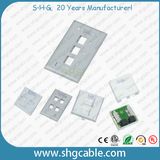 86 Type 4 Port Network Wallplate Faceplate with Shutter