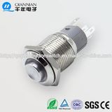 16mm 1no 1nc Resable Self-Locking High Flat Ring Illuminated Nickel Plated Brass Stainless steel Push Button Switch