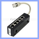 8p8c RJ45 5 Ports Male to Female RJ45 Splitter