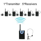 Professional Tp-Wireless Tour Guide System (1 transmitter and 5 receivers)