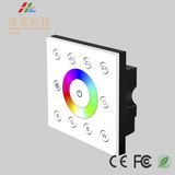 12-24V DC Fashionable Multiple Zone RGBW 4CH DMX512 4CH LED Touch Panel Controller