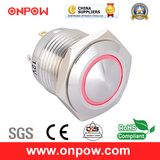 Onpow 16mm Illuminated Push Button Switch (GQ16B-10E/J/R/12V/S, CE, CCC, RoHS)