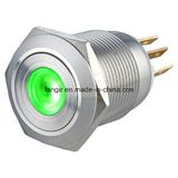 19mm Flat Head Momentary 1no1nc Stainless Steel Push Button Switch
