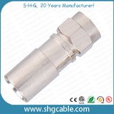 F Compression Connector for RF Coaxial Cable Rg59 RG6 Rg11 (F043)
