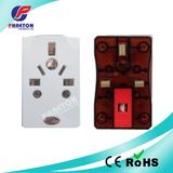UK Three Pin Power Adaptor Plug to Multi Socket