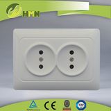 TUV certified EU standard 2 pin socket Russian socket double socket