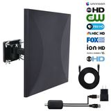 TV Antenna Indoor HD Digital TV Antenna with 80 Miles Long Range Amplifier