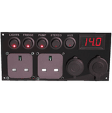 12V Red Campervan Switch Panel Motor