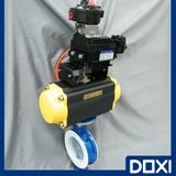 Semiconductor Pneumatic Butterfly Valve PFA PTFE ETFE FEP Lined