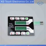 OEM Flat Type LED Membrane Keypad Switch Control Panel with Transparent Window