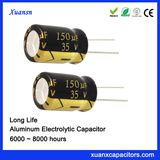 35V 150UF Electrolytic Capacitor 8000hours for Ballast