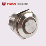 16mm Vandalproof Metal LED Electric Push Button Switch