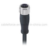 M12 Waterproof Connector 5pins B-Code Female Straight Connector with Cable Plug