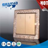 High Quality Two Gang One Way Electric Wall Switch