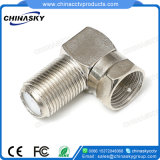 Female to Male Right Angle F Connector for CCTV Camera (CT5074C)