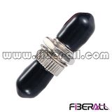 St mm Simplex Metal Fiber Optic Adapter with Black Cap