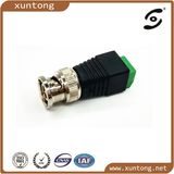BNC Connector Plug for CCTV Cable, BNC to Positive-Negative Connector