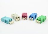 LC Integrated Duplex Fiber Optic Adapter Without Flange