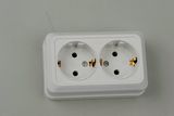 European Style Socket Double with Earthing 1128