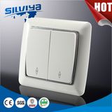Two Gang Two Way Electrical Push Button Light Switch