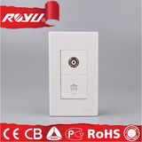 TV Socket + Rj11 4 Core Tel Socket