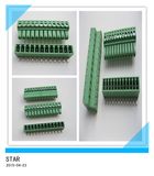 3.5mm Angle 12 Pin/Way Green Pluggable Type Screw Terminal Block Connector
