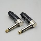 Right Angle 90 6.35mm 1/4 Mono Male Connector Plug (5.0150)