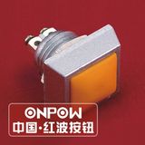 Onpow 12mm Metal Push Button Switch (GQ12S-10/T-O, CE, RoHS)