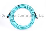 12f 3mm Round Ofnp Cable MPO-MPO Patchcord Jumper Optical Fiber Connector Sm mm