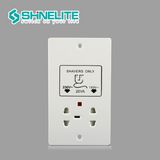 UK Standard Hotel Wall Electrical Bathroom Shaver Socket
