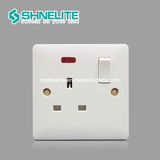 British Standard 13A Electric Switch Socket with Neon OEM