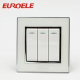 Sliver Touch Point 250V/10A 86*86mm Electric Push Button Wall Switch