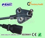 2 Pin/3plug Europe/South Africa AC Computer Power Cod for Laptop Computer Cable