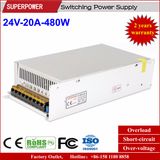 24V 20A 480W Switching Power Supply Reserved for Printer
