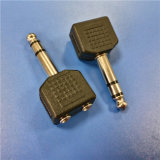 6.3mm Stereo Male to 2*3.5mm Stereo Female a/V Connector (A-029)