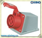 Cee 16A 4p Red Surface Mounted Plug