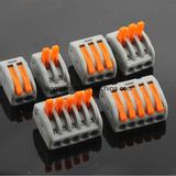 Pct213 Universal Compact Wire Wiring Connector 3 Pin Conductor Terminal Block with Lever AWG 28-12