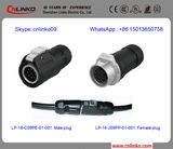 M16 Size Plastic Female Plug/9pin Female Connector