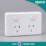 SAA Certificate Double Powerpoints, Double Pole, Wall Switch and Socket