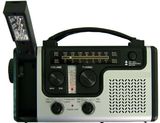 Emergency Solar Hand Crank Dynamo Am/FM/Wb Weather Radio LED Flashlight Charger
