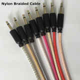 Nylon Braided 3.5 mm Male Mono to 3.5 mm Mono Patch Cable