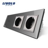 Livolo Multifunction EU Outlet Touch Switch Plug Wall Socket (VL-C701-15/VL-C7C2EU-15)
