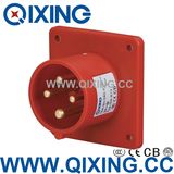 Qixing Industry Panel Mounted Plug 400V 16A 4p 6h IP44