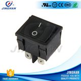 Kcd2-501/4p Durable 10A Black Plastical 4p Rocker Switch