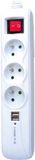 3 Outlets Power Socket, Power Strip with NF Standard (GGFNBKU03)