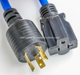 Outdoor Lighted Extension Cord, 25 Foot - Yellow